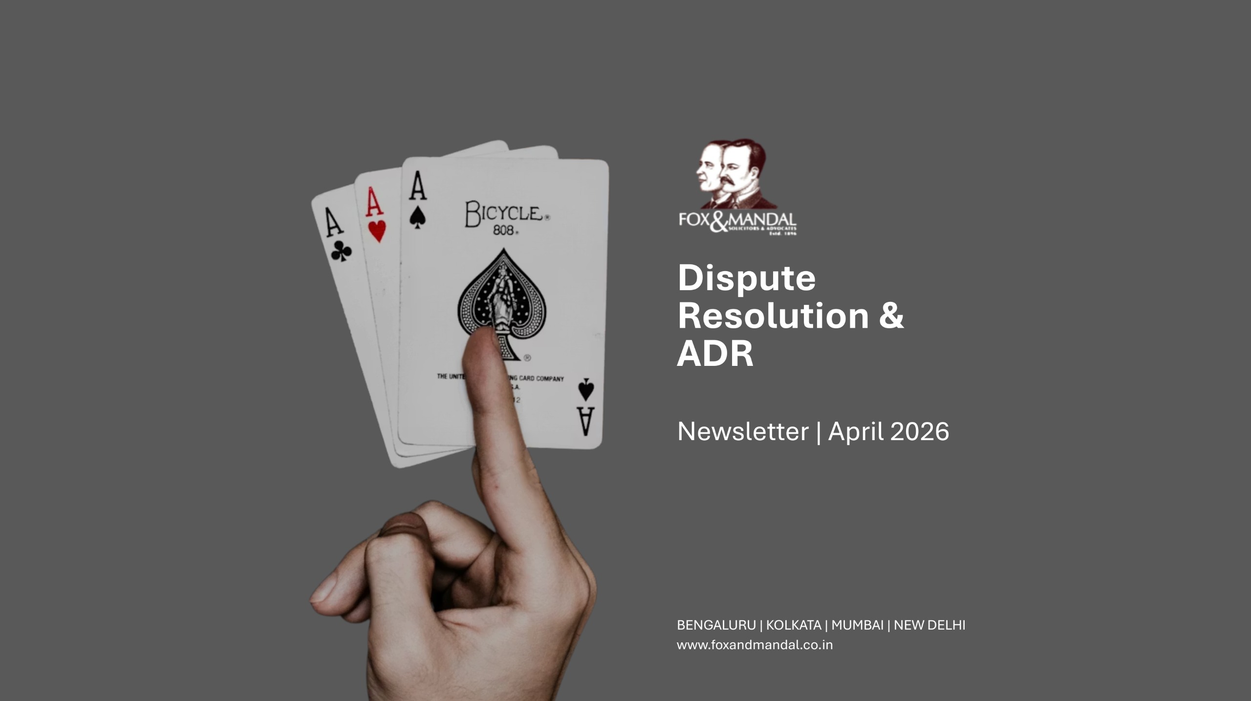 Dispute Resolution & ADR - Newsletter - April 2026