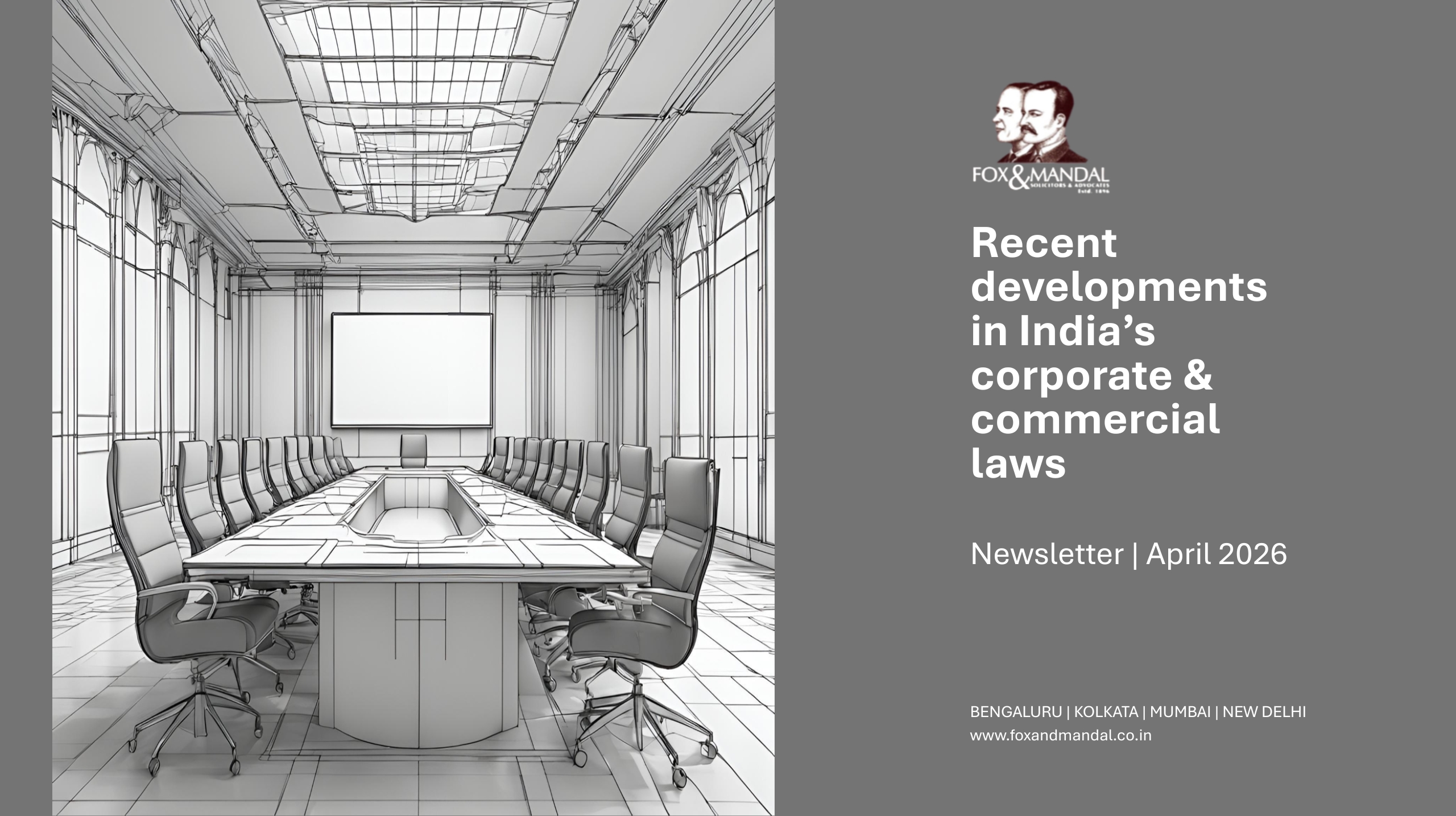 Recent developments in India's corporate & commercial laws - April 2026
